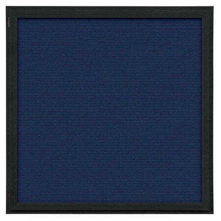 United Visual Products Indoor Enclosed Combo Board, 72"x36", Satin Frame/Blue & Apricot UVCB7236-BLUE-APRICOT